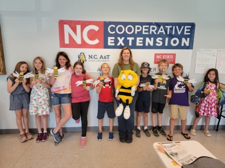 Some of the newest bee lovers in Ashe County after our summer class! 